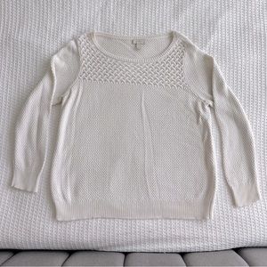 LOFT off white sweater size XL